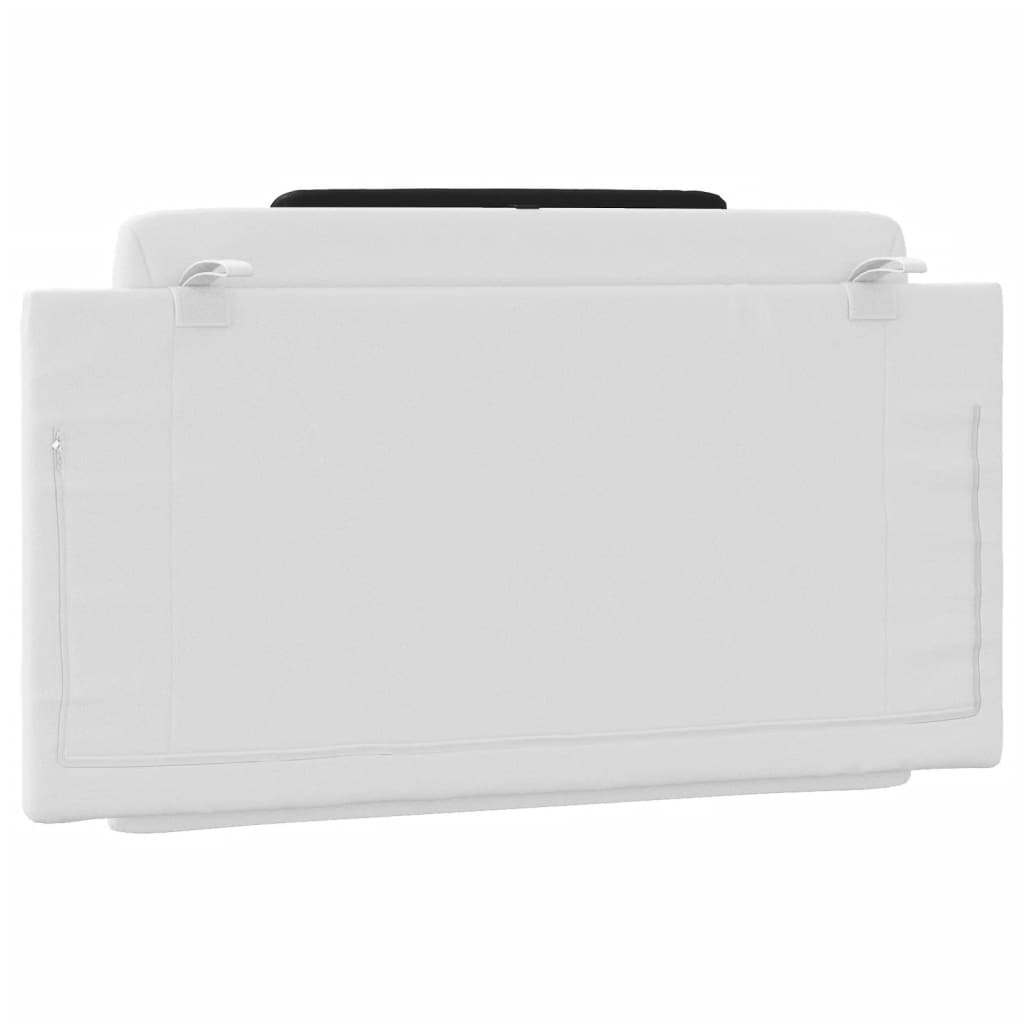 vidaXL Pernă pentru tăblie pat, alb și negru, 100cm, piele artificială