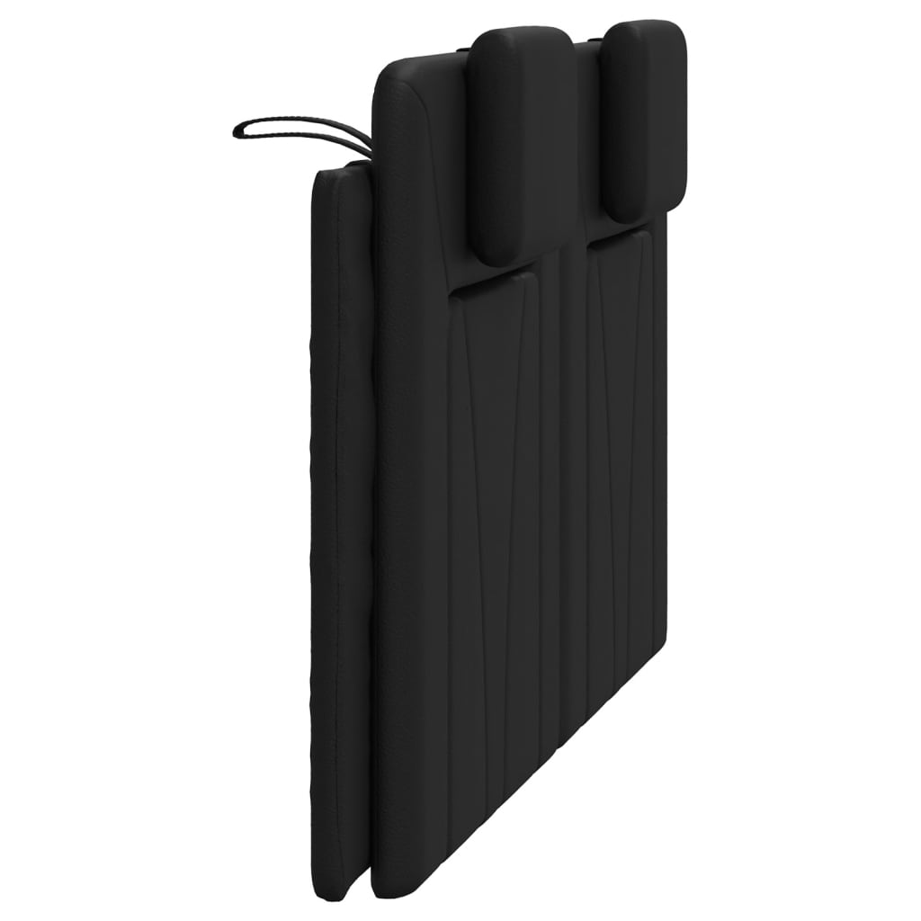vidaXL Pernă pentru tăblie pat, Viana, negru, 120 cm, piele artificială