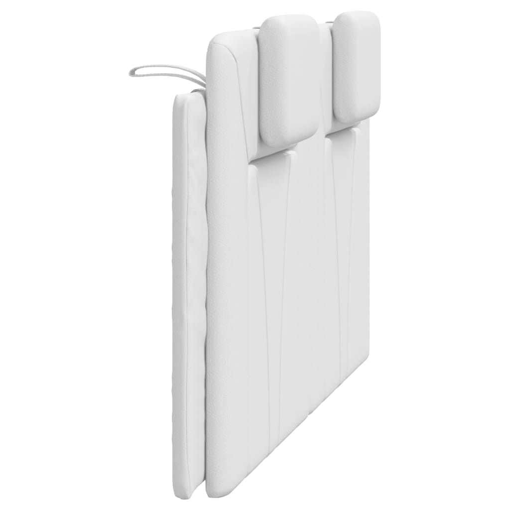 vidaXL Pernă pentru tăblie pat, alb, 120 cm, piele artificială