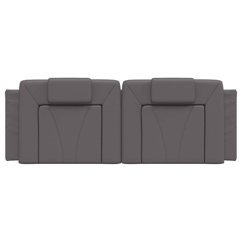 vidaXL Pernă pentru tăblie, Viana, gri, 120 cm, piele artificială