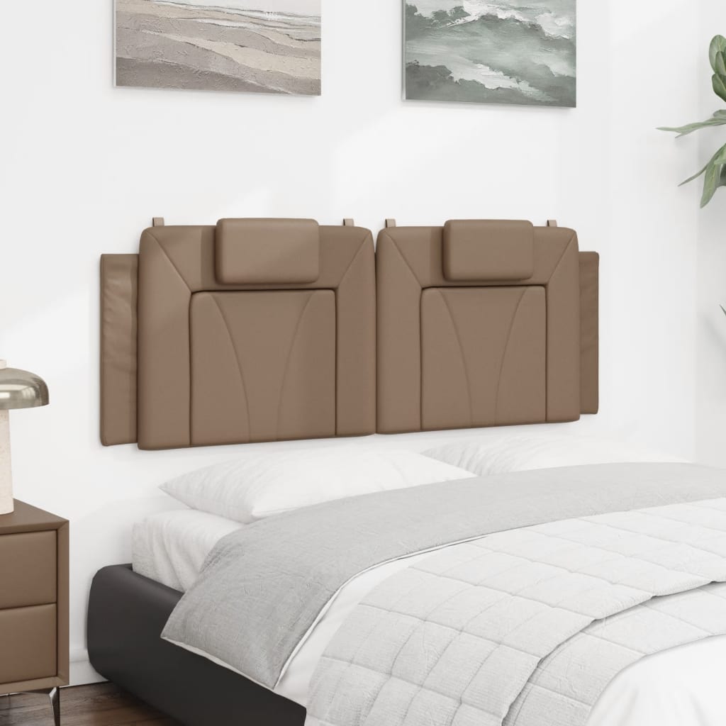 vidaXL Pernă pentru tăblie pat, cappuccino, 120 cm, piele artificială