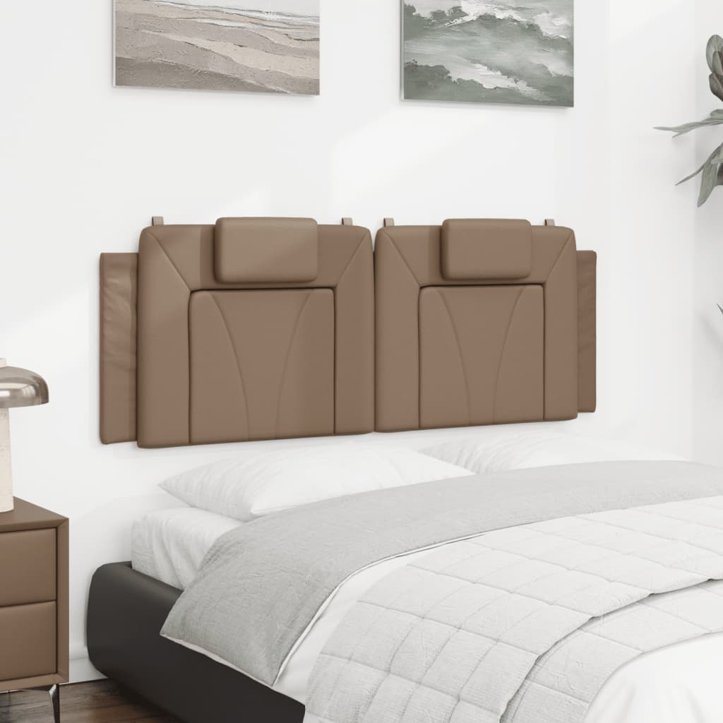 vidaXL Pernă pentru tăblie de pat, cappuccino 140 cm piele artificială