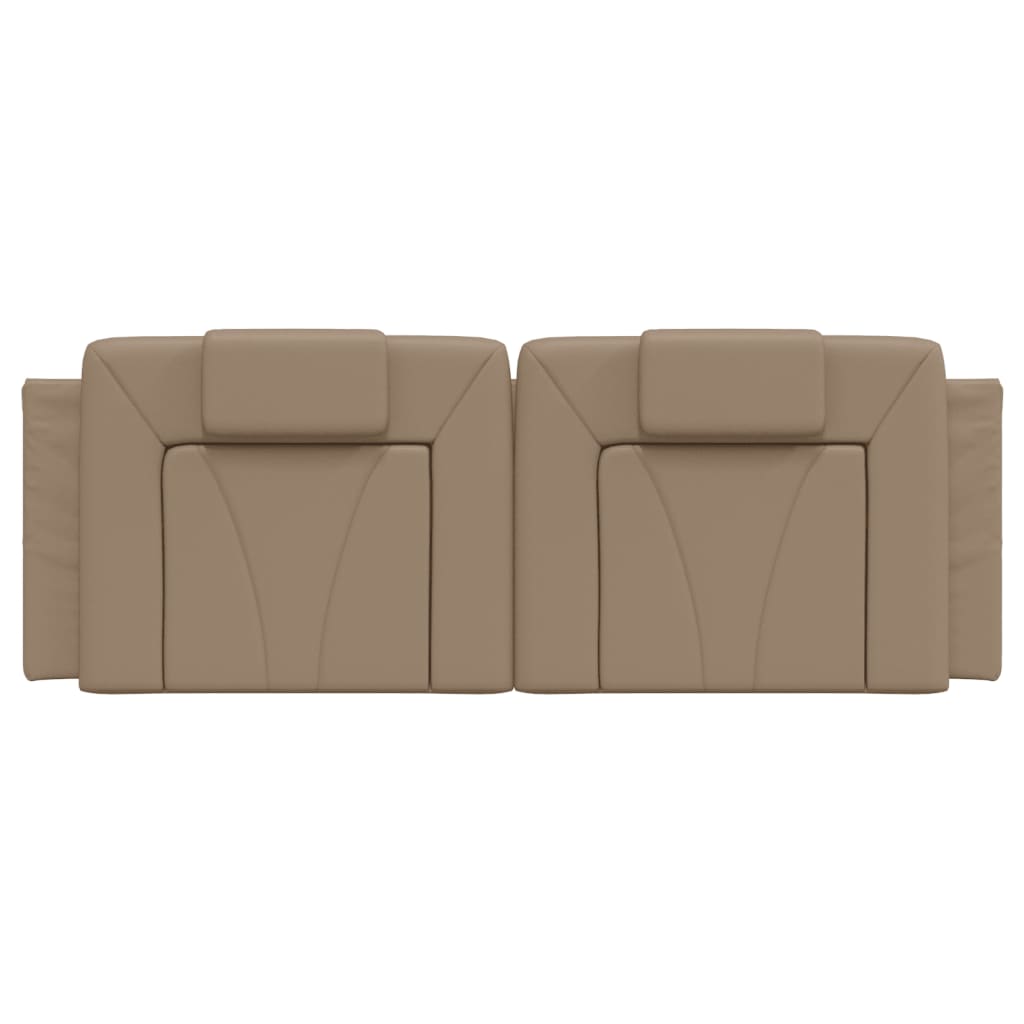 vidaXL Pernă pentru tăblie de pat, cappuccino 140 cm piele artificială