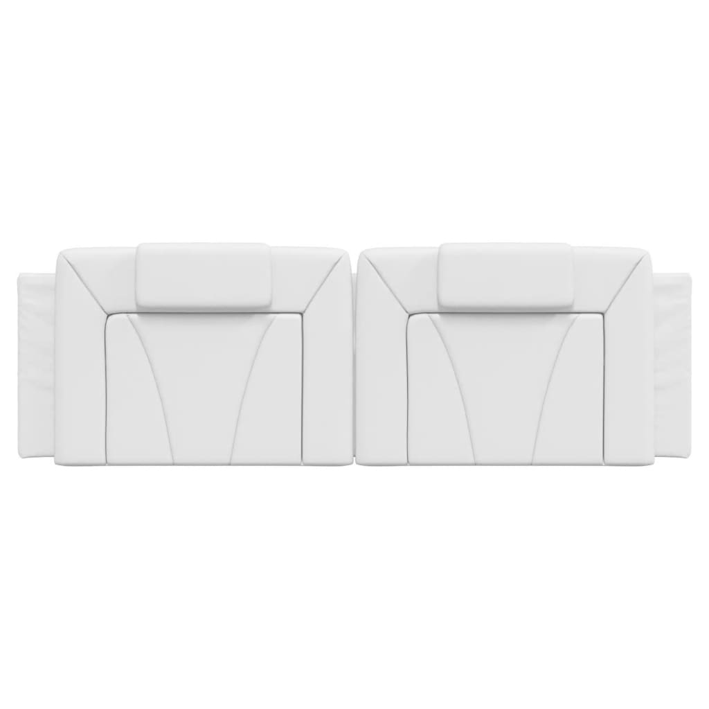 vidaXL Pernă pentru tăblie pat, alb, 160 cm, piele artificială