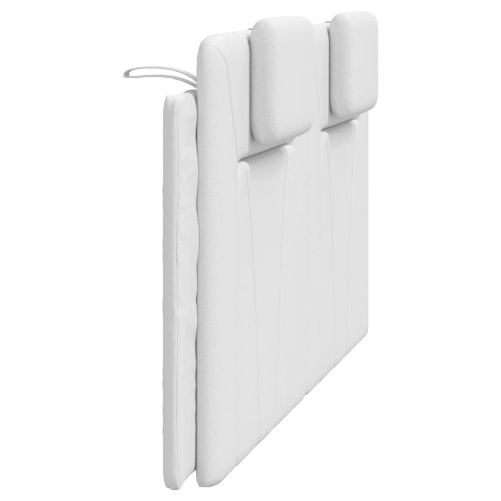 vidaXL Pernă pentru tăblie pat, alb, 160 cm, piele artificială