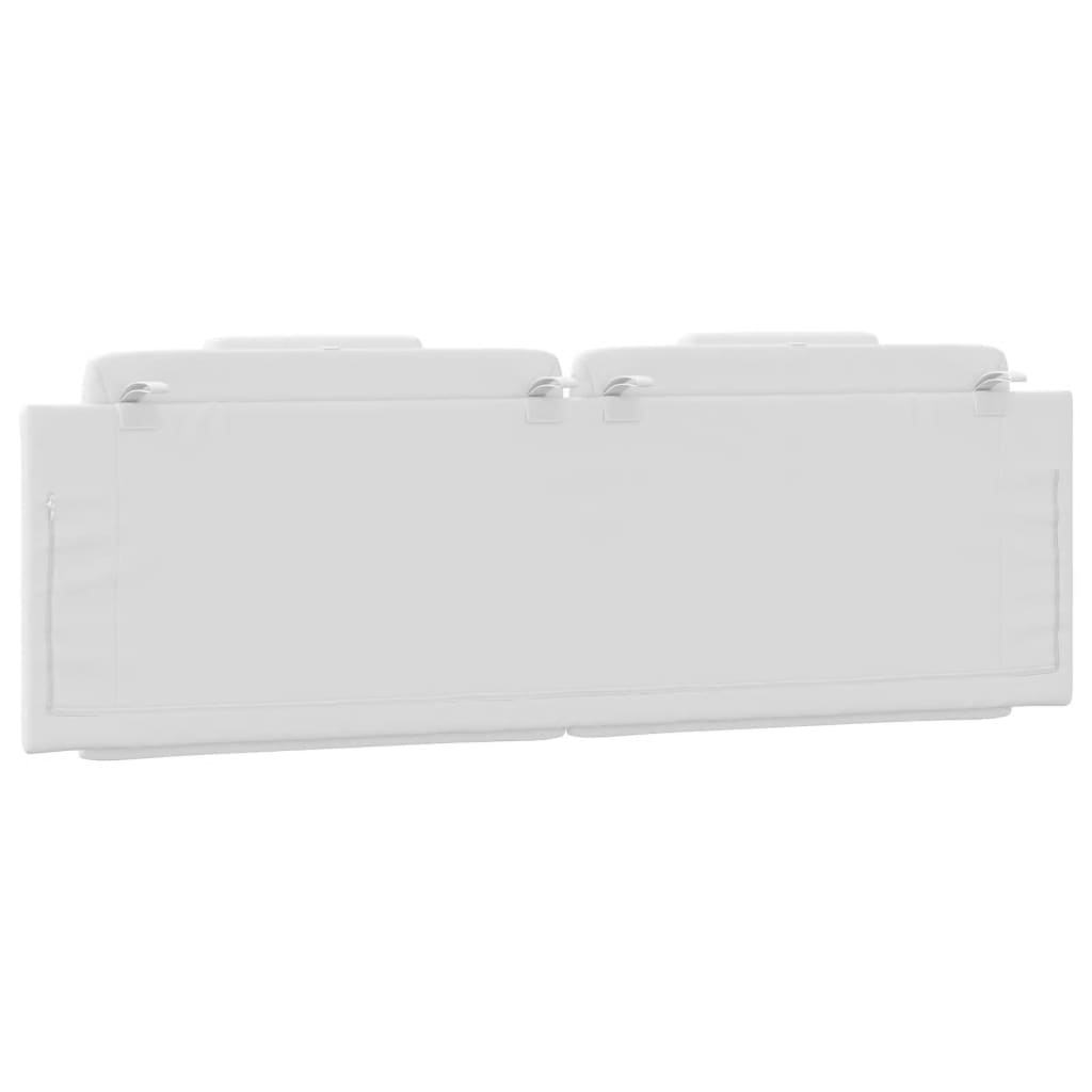vidaXL Pernă pentru tăblie pat, alb, 160 cm, piele artificială