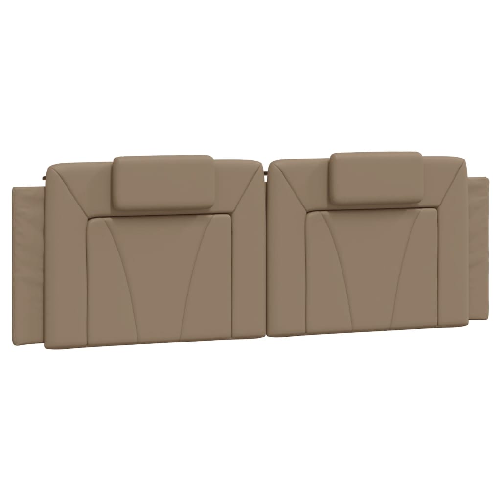 vidaXL Pernă pentru tăblie pat, cappuccino, 160 cm, piele artificială