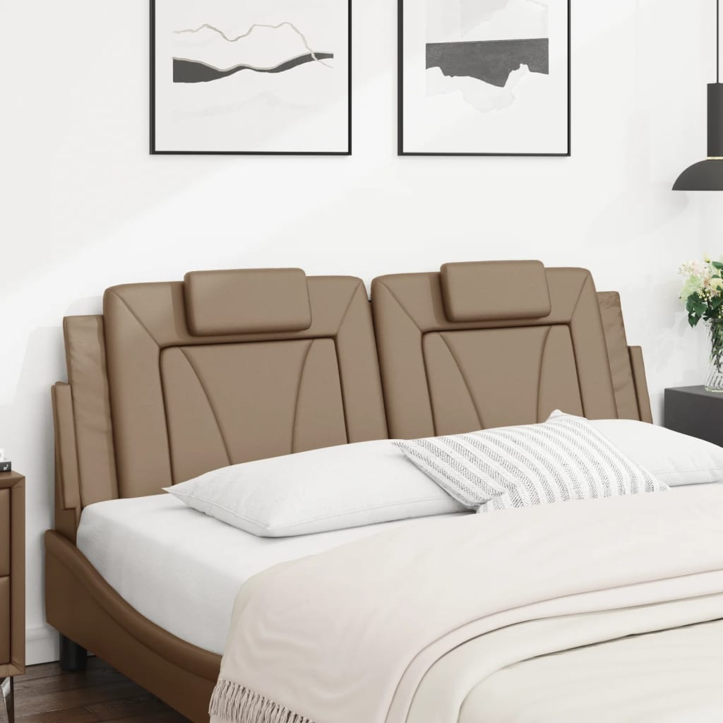 vidaXL Pernă pentru tăblie pat, cappuccino, 160 cm, piele artificială