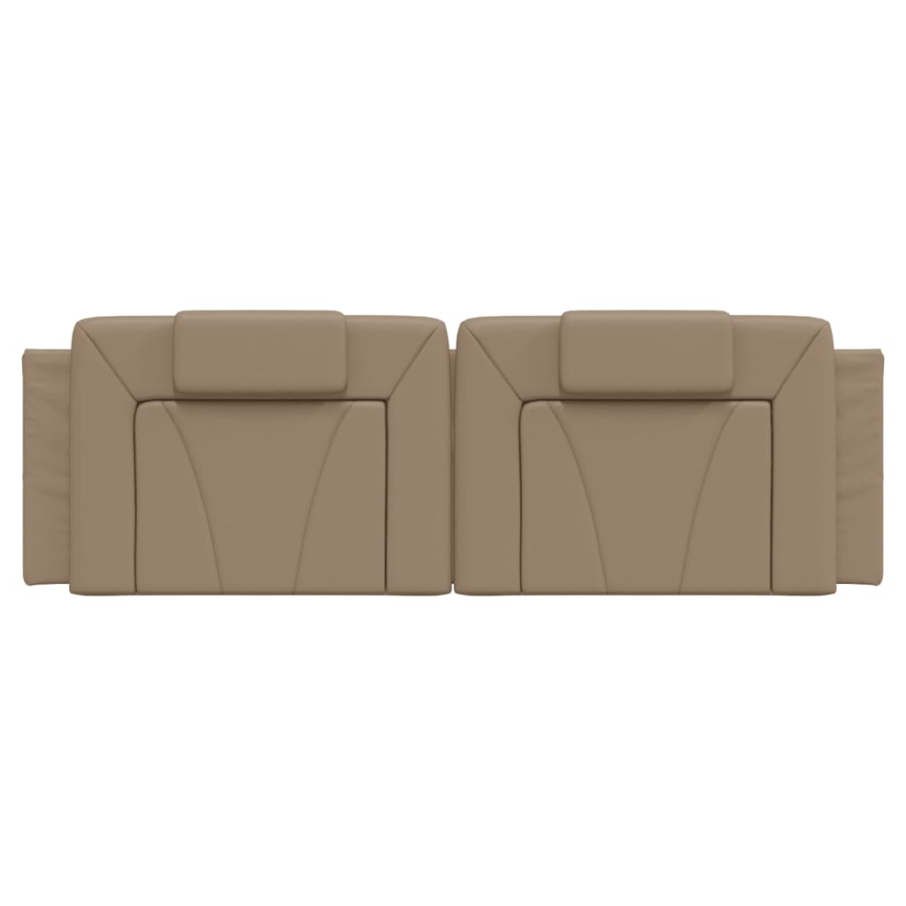 vidaXL Pernă pentru tăblie pat, cappuccino, 160 cm, piele artificială