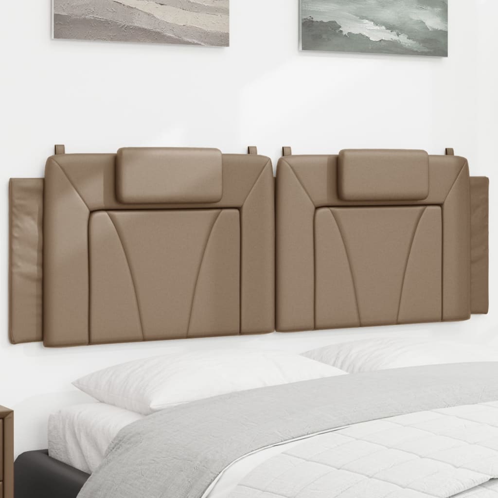 vidaXL Pernă pentru tăblie pat, cappuccino, 160 cm, piele artificială