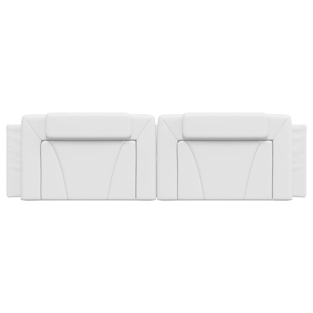vidaXL Pernă pentru tăblie pat, alb, 180 cm, piele artificială vidaXL Pernă pentru tăblie pat, alb, 180 cm, piele artificială
