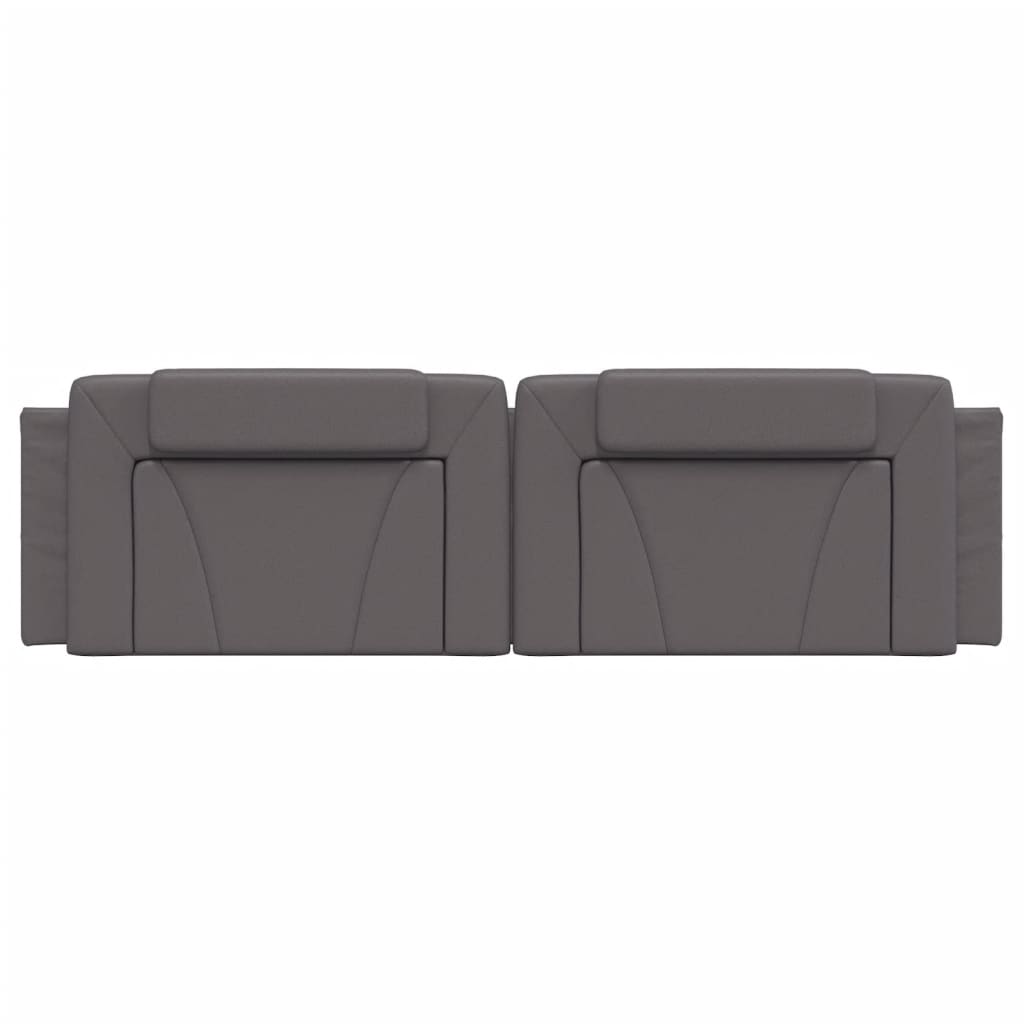 vidaXL Pernă pentru tăblie pat, Viana, gri, 180 cm, piele artificială