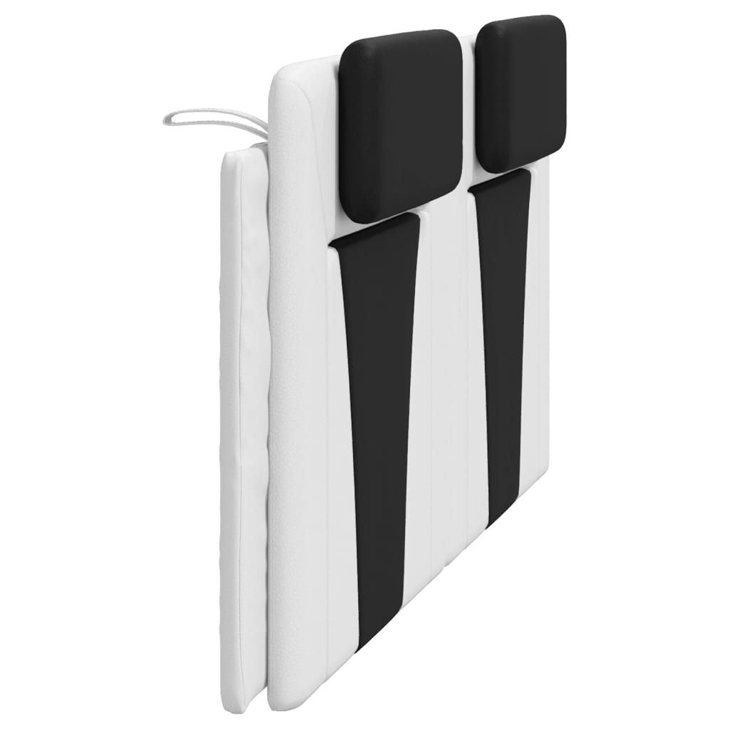 vidaXL Pernă pentru tăblie pat, alb și negru, 180cm, piele artificială vidaXL Pernă pentru tăblie pat, alb și negru, 180cm, piele artificială