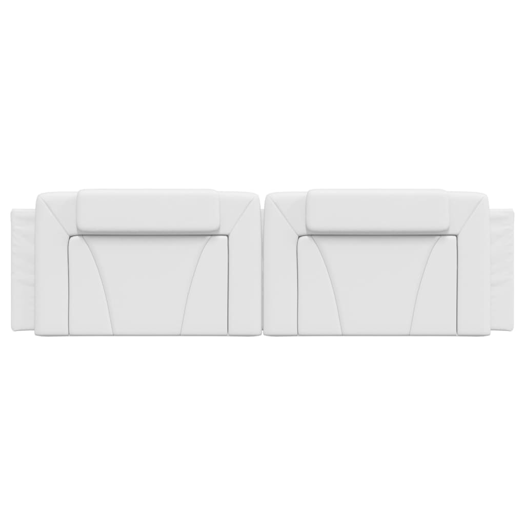 vidaXL Pernă pentru tăblie pat, Viana, alb, 183 cm, piele artificială
