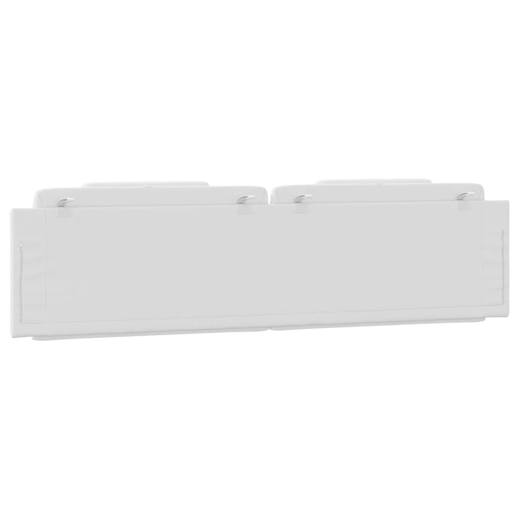 vidaXL Pernă pentru tăblie pat, alb, 200 cm, piele artificială vidaXL Pernă pentru tăblie pat, alb, 200 cm, piele artificială