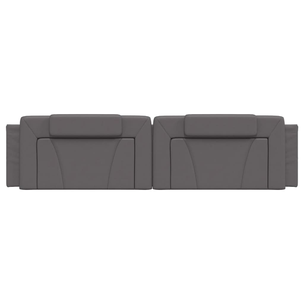 vidaXL Pernă pentru tăblie, Viana, gri, 200 cm, piele artificială