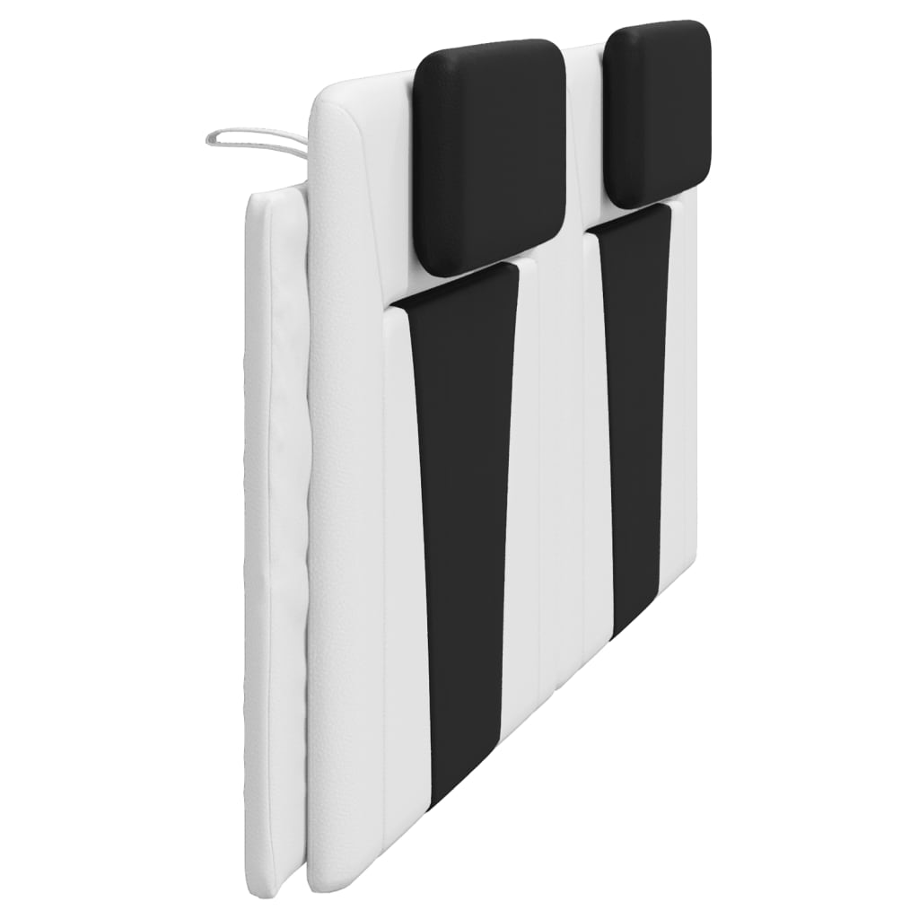 vidaXL Pernă pentru tăblie pat, alb și negru, 200cm, piele artificială vidaXL Pernă pentru tăblie pat, alb și negru, 200cm, piele artificială