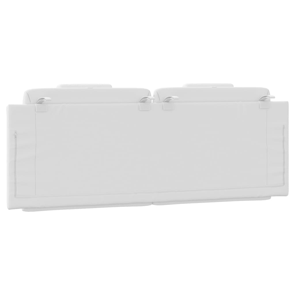 vidaXL Pernă pentru tăblie pat, Viana, alb, 152 cm, piele artificială