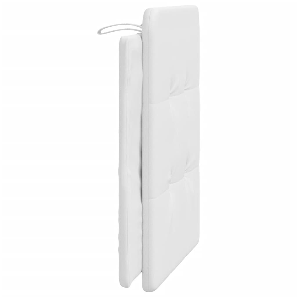 vidaXL Pernă pentru tăblie pat, alb, 80 cm, piele artificială