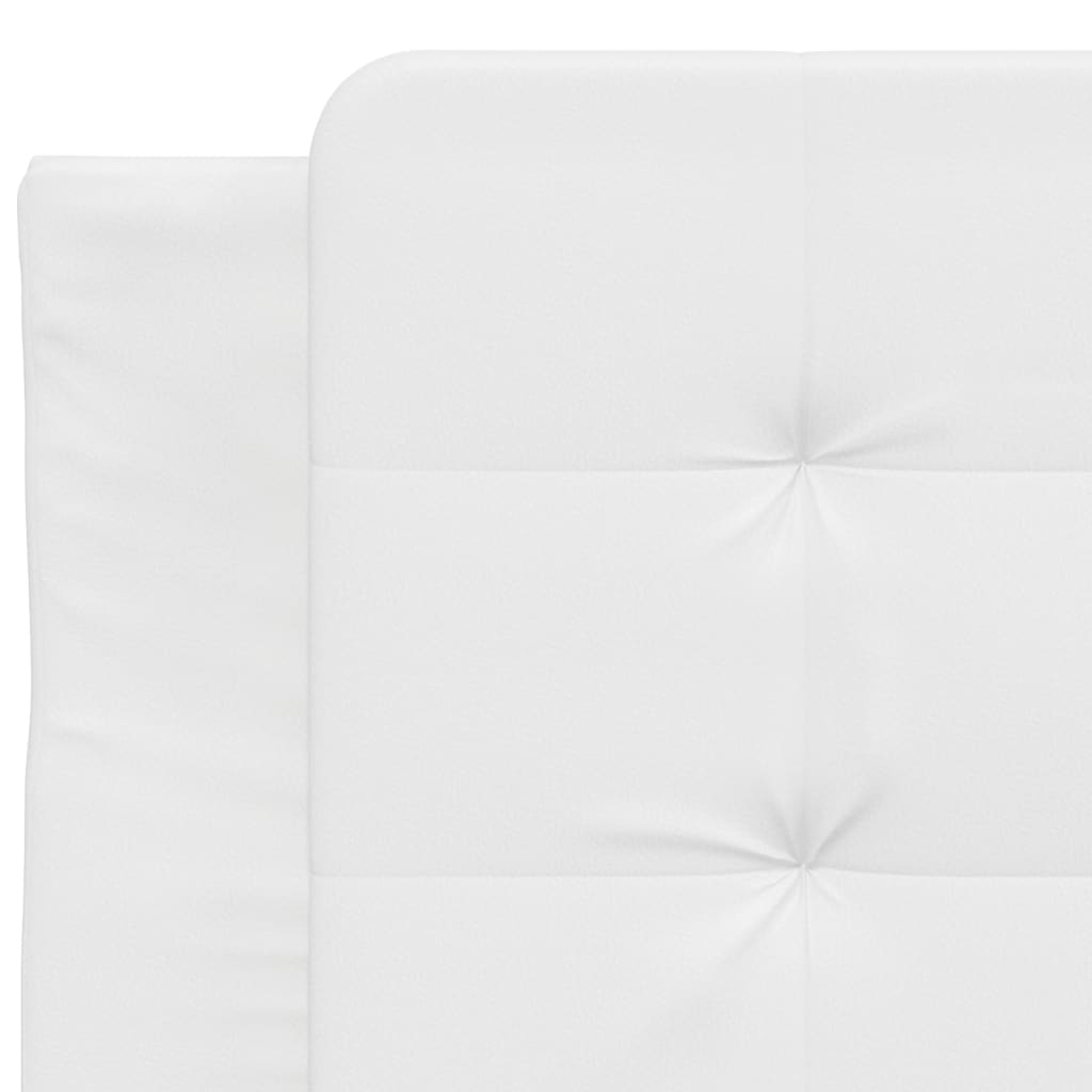 vidaXL Pernă pentru tăblie pat, alb, 90 cm, piele artificială