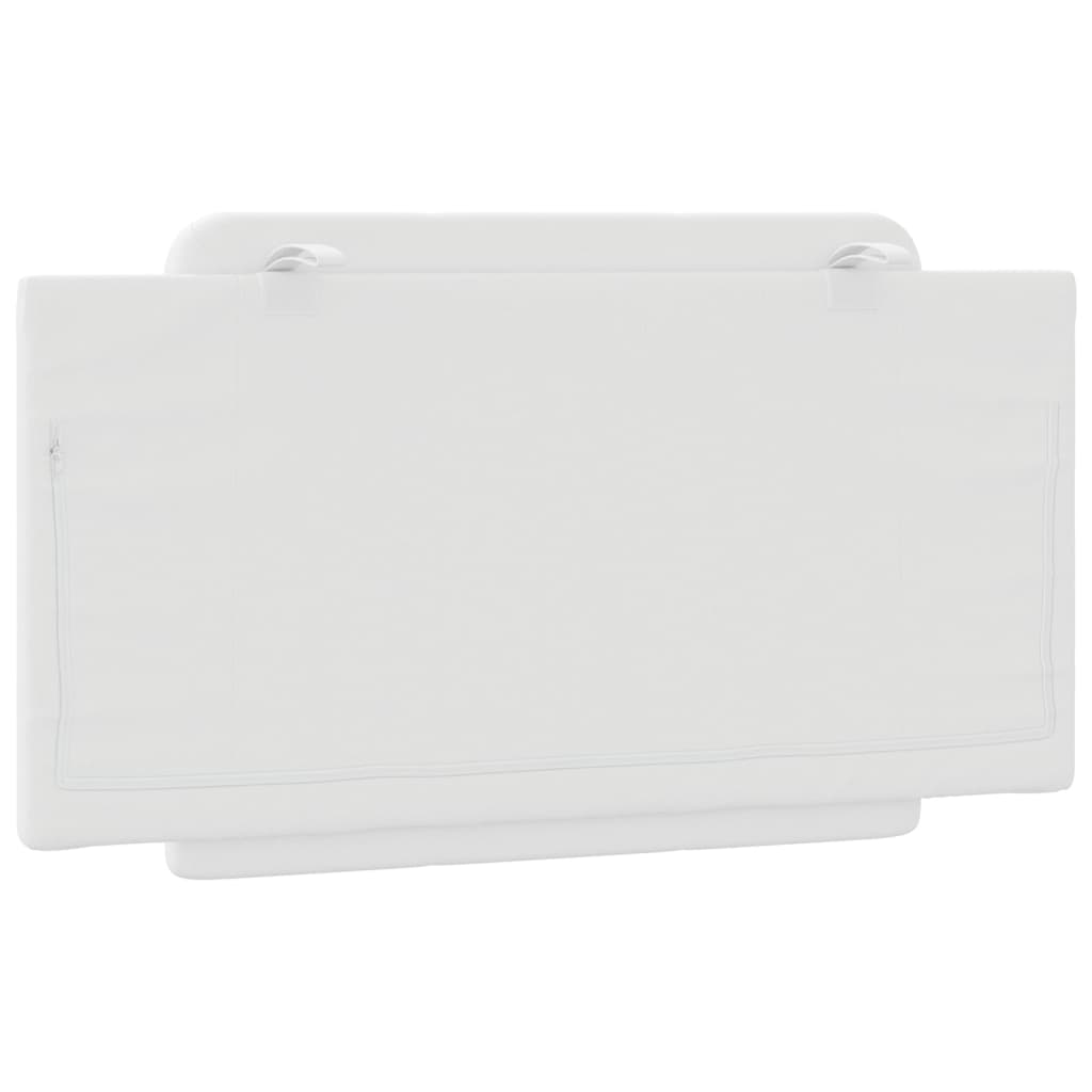 vidaXL Pernă pentru tăblie pat, alb, 100 cm, piele artificială