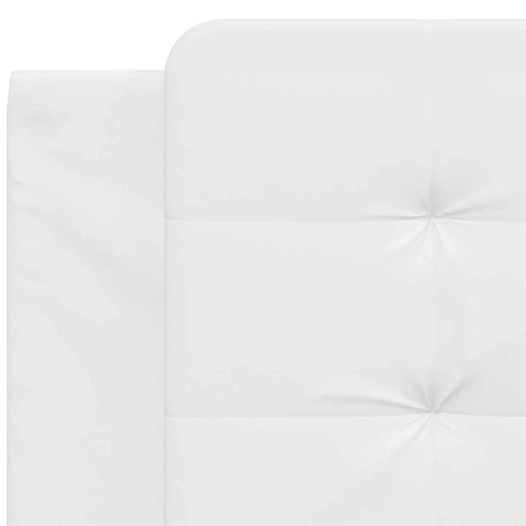 vidaXL Pernă pentru tăblie pat, alb, 100 cm, piele artificială
