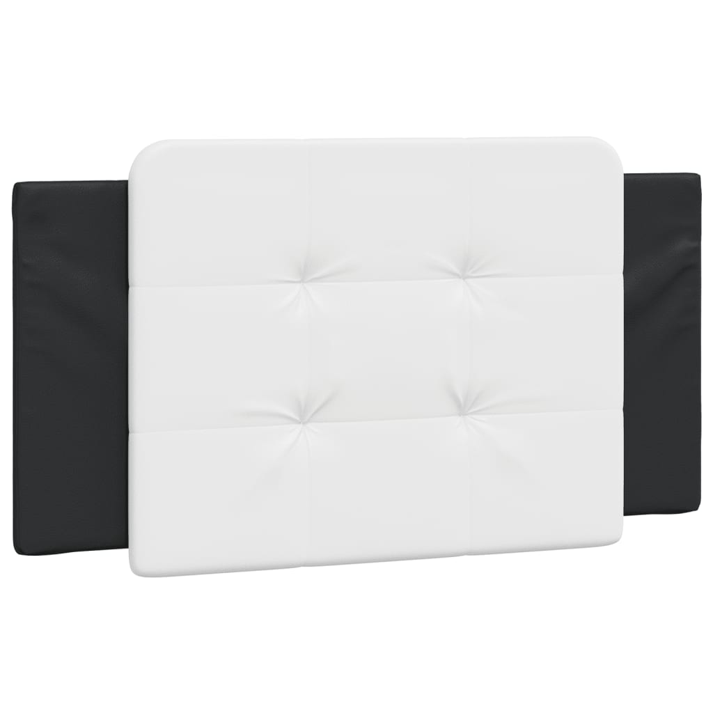 vidaXL Pernă pentru tăblie pat, alb și negru, 100cm, piele artificială