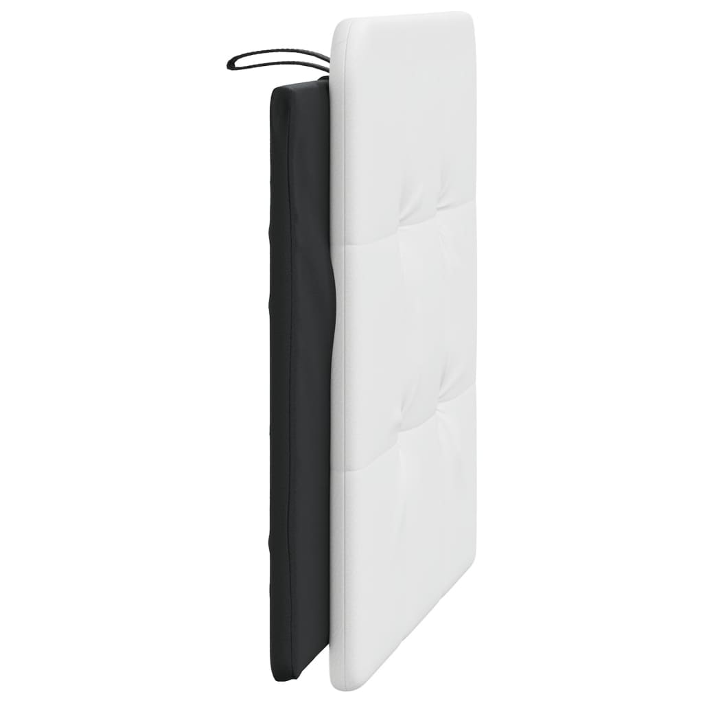 vidaXL Pernă pentru tăblie pat, alb și negru, 100cm, piele artificială