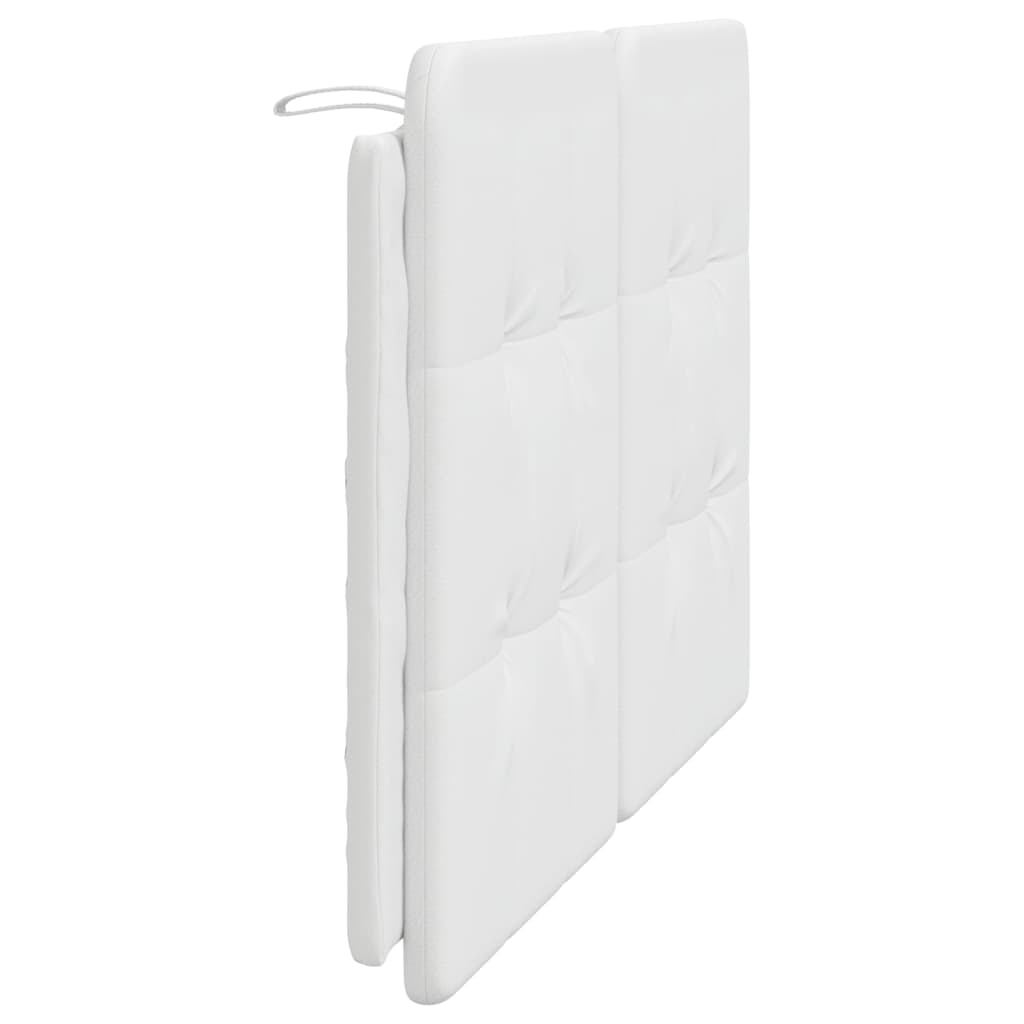 vidaXL Pernă pentru tăblie pat, alb, 120 cm, piele artificială