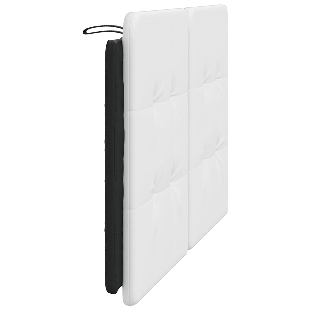 vidaXL Pernă pentru tăblie pat, alb și negru, 140cm, piele artificială