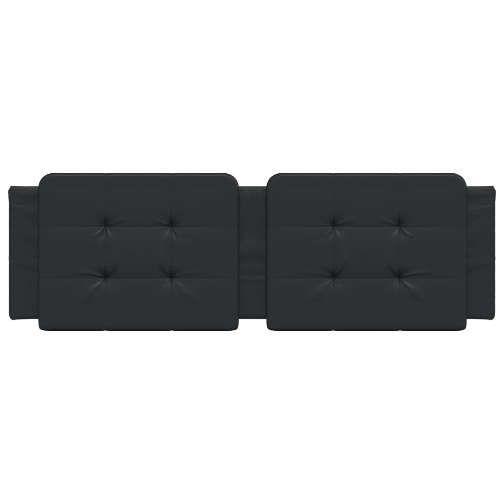 vidaXL Pernă pentru tăblie pat, Zadar, negru, 160 cm, piele artificială