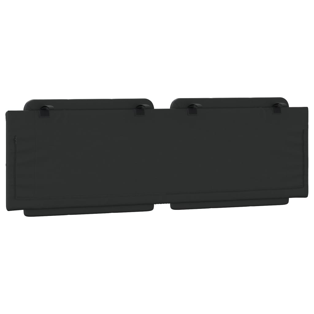 vidaXL Pernă pentru tăblie pat, Zadar, negru, 160 cm, piele artificială