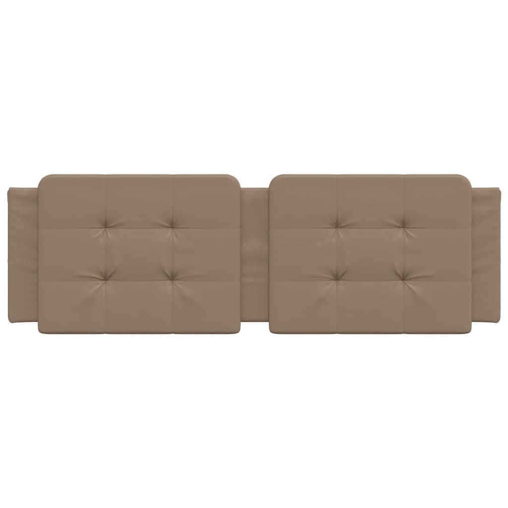 vidaXL Pernă pentru tăblie pat, cappuccino, 160 cm, piele artificială vidaXL Pernă pentru tăblie pat, cappuccino, 160 cm, piele artificială