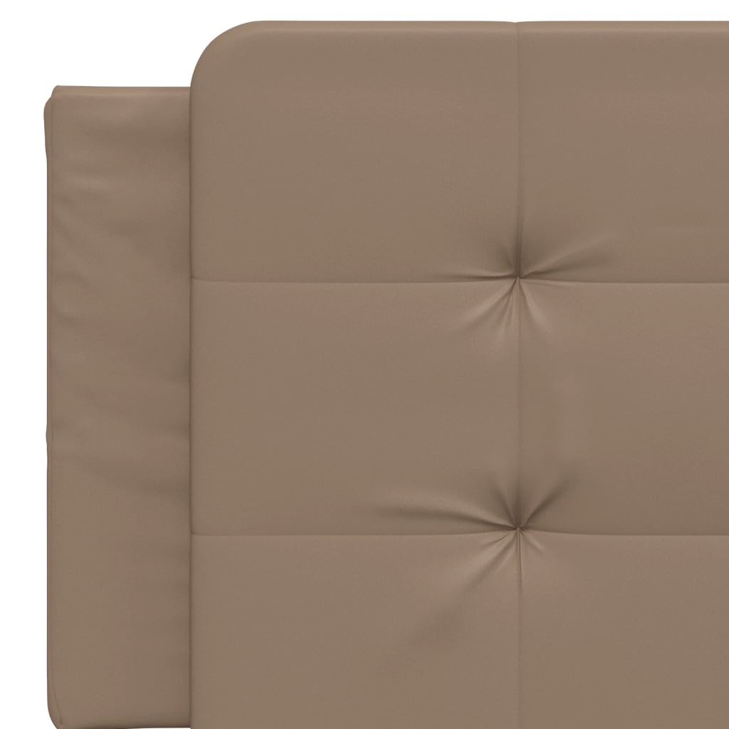 vidaXL Pernă pentru tăblie pat, cappuccino, 160 cm, piele artificială vidaXL Pernă pentru tăblie pat, cappuccino, 160 cm, piele artificială