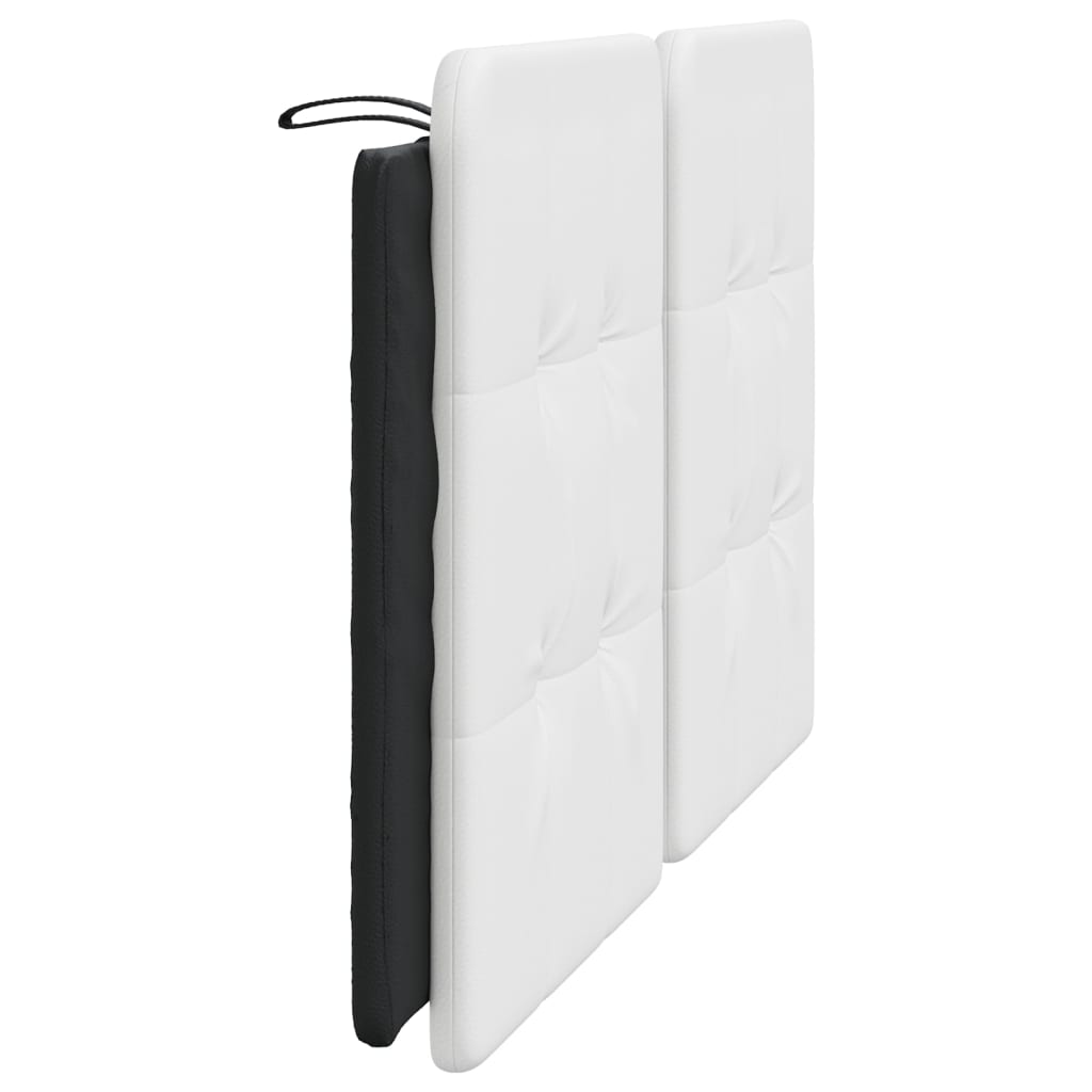 vidaXL Pernă pentru tăblie pat, alb și negru, 160cm, piele artificială vidaXL Pernă pentru tăblie pat, alb și negru, 160cm, piele artificială