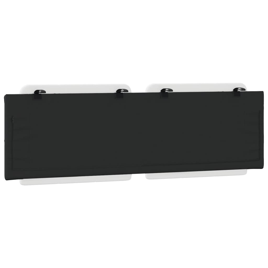 vidaXL Pernă pentru tăblie pat, alb și negru, 160cm, piele artificială vidaXL Pernă pentru tăblie pat, alb și negru, 160cm, piele artificială