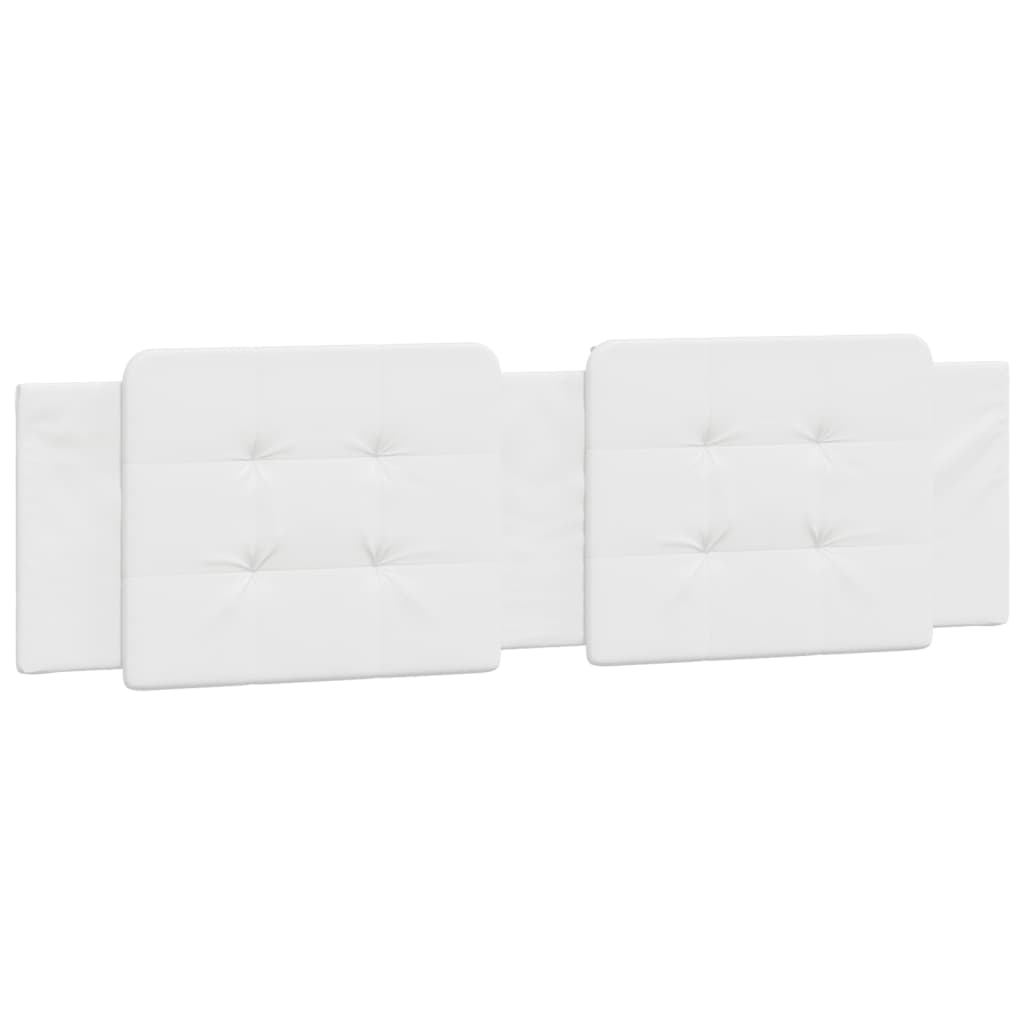 vidaXL Pernă pentru tăblie pat, alb, 180 cm, piele artificială