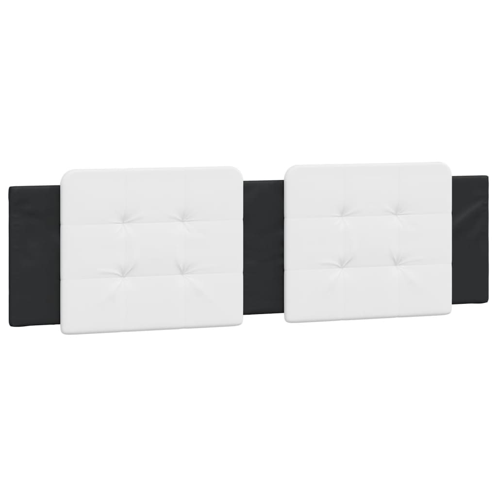 vidaXL Pernă pentru tăblie pat, alb și negru, 180cm, piele artificială vidaXL Pernă pentru tăblie pat, alb și negru, 180cm, piele artificială