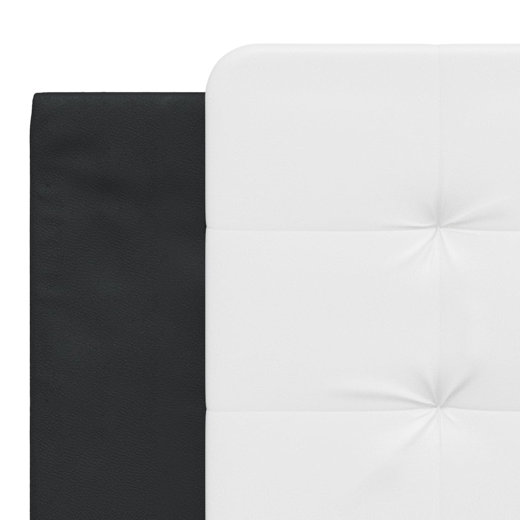 vidaXL Pernă pentru tăblie pat, alb și negru, 180cm, piele artificială vidaXL Pernă pentru tăblie pat, alb și negru, 180cm, piele artificială