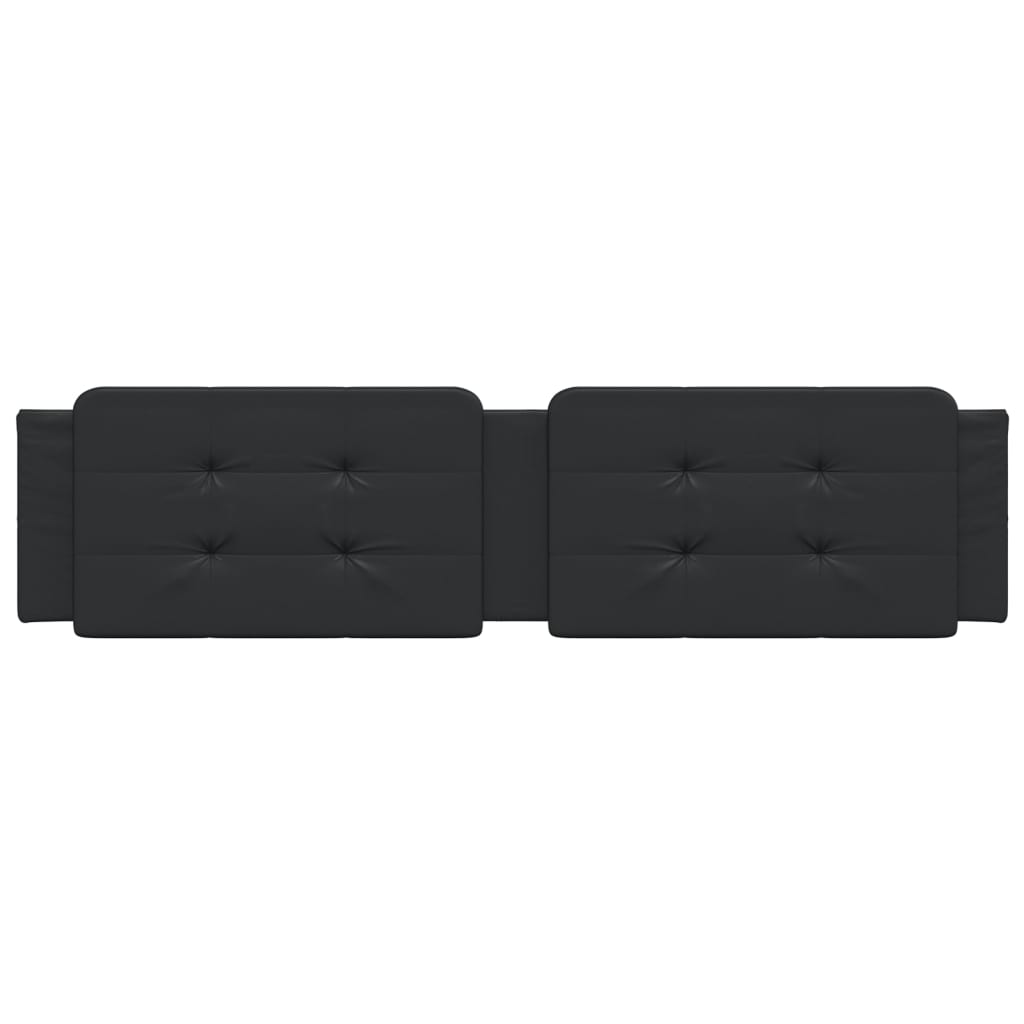 vidaXL Pernă pentru tăblie pat, Zadar, negru, 200 cm, piele artificială