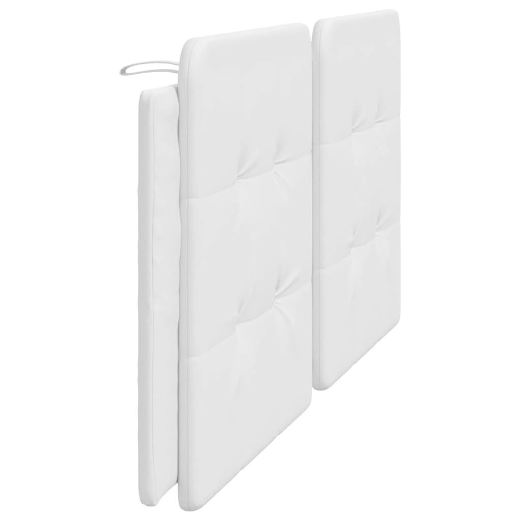 vidaXL Pernă pentru tăblie pat, alb, 200 cm, piele artificială