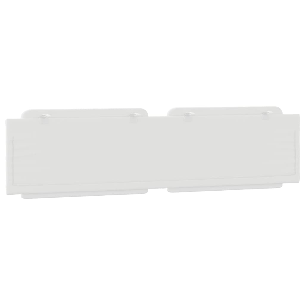 vidaXL Pernă pentru tăblie pat, alb, 200 cm, piele artificială