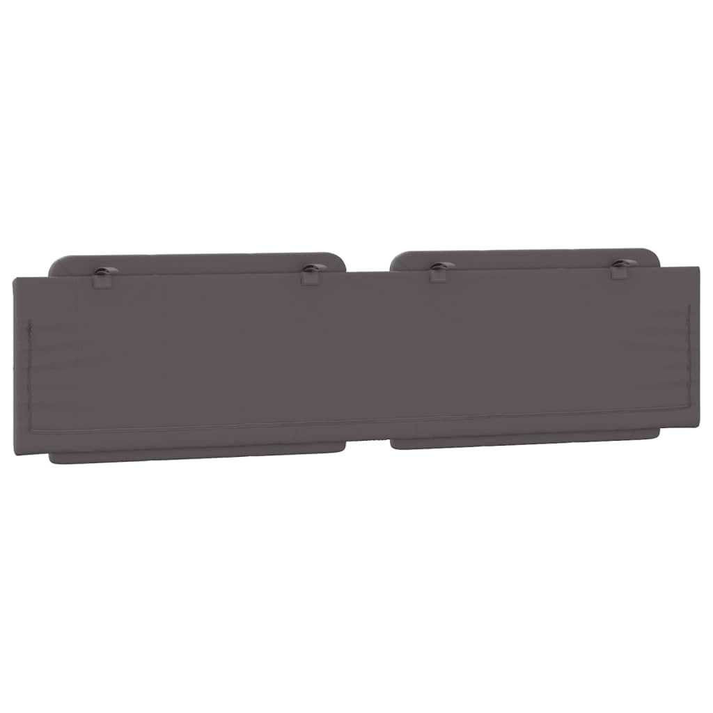 vidaXL Pernă pentru tăblie pat, Zadar, gri, 200 cm, piele artificială