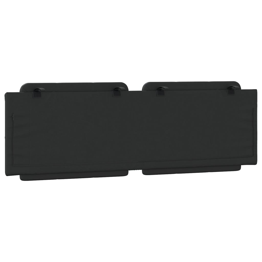 vidaXL Pernă pentru tăblie pat, Zadar, negru, 152 cm, piele artificială