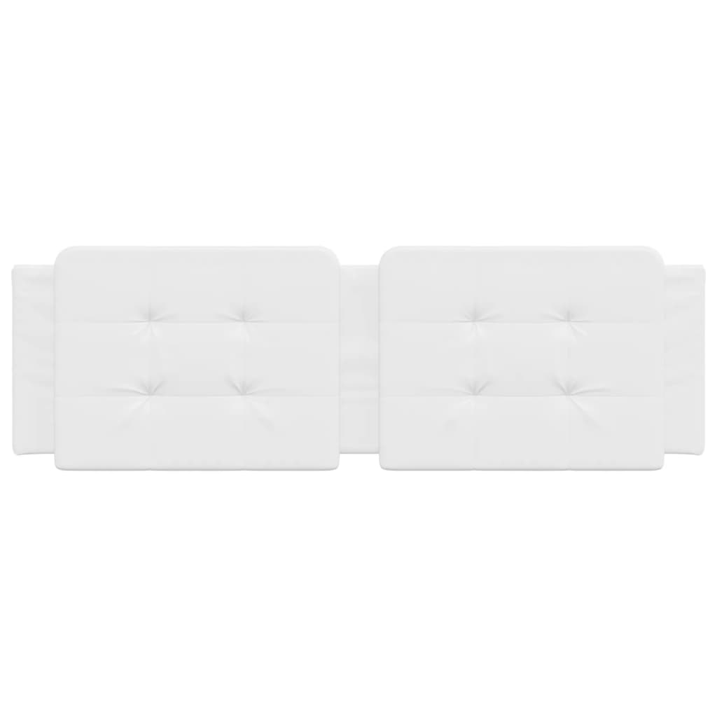 vidaXL Pernă pentru tăblie pat, Zadar, alb, 152 cm, piele artificială