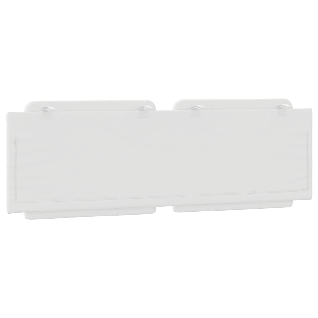 vidaXL Pernă pentru tăblie pat, Zadar, alb, 152 cm, piele artificială