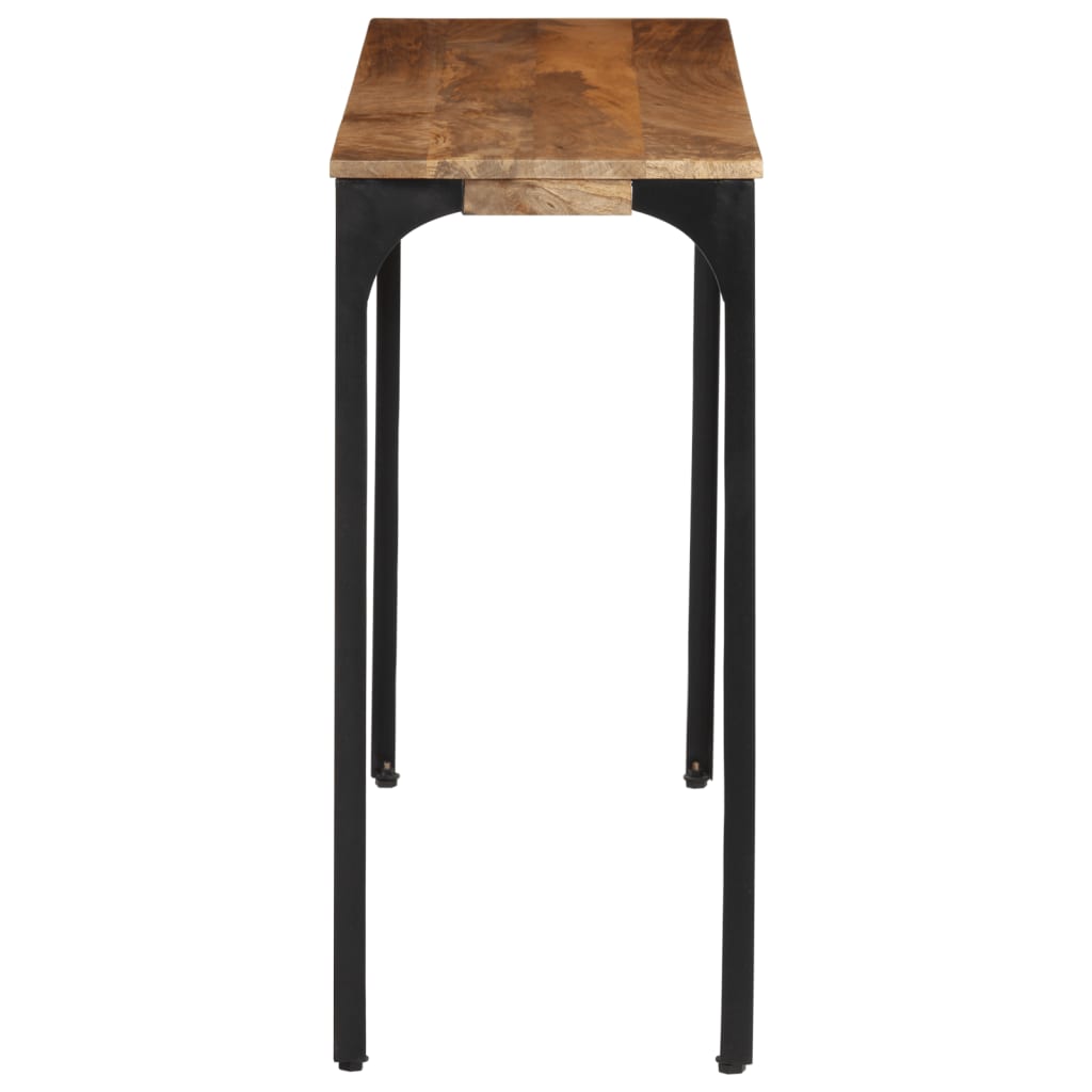 vidaXL Masă Consolă Maro 110x35x76 cm Lemn de Mango și Fier