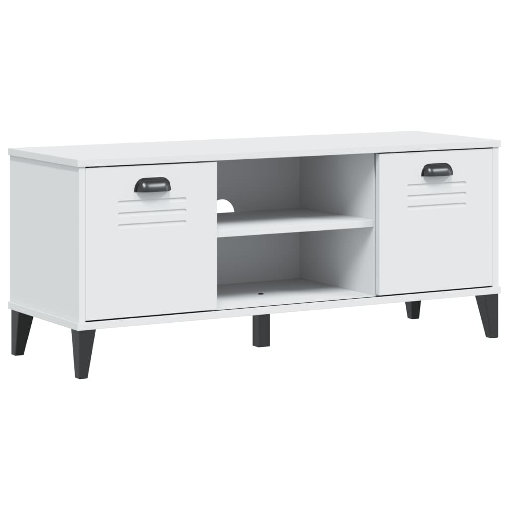 vidaXL Bancă de pantofi „VIKEN”, alb, 106x35x45 cm, lemn prelucrat vidaXL Bancă de pantofi „VIKEN”, alb, 106x35x45 cm, lemn prelucrat