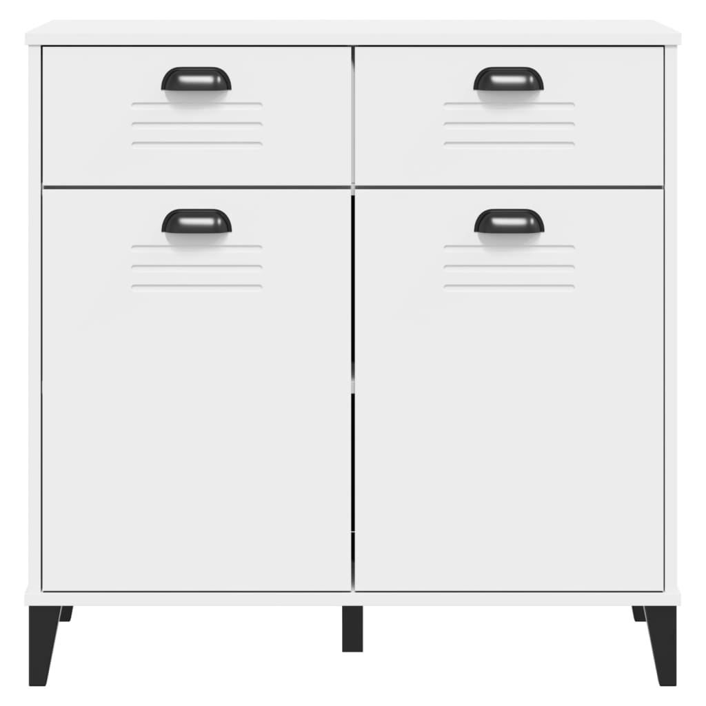 vidaXL Dulap „VIKEN”, alb, 80x40x80 cm, lemn prelucrat