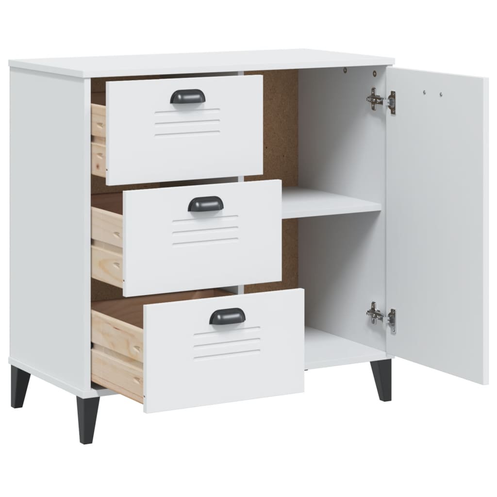 vidaXL Dulap „VIKEN”, alb, 80x40x80 cm, lemn prelucrat vidaXL Dulap „VIKEN”, alb, 80x40x80 cm, lemn prelucrat